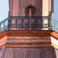 Zrestaurované zábradlí na věži Starého gymnázia Rokycany