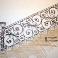 Návrh zábradlí ke schodišti Rokycany (nerealizováno)